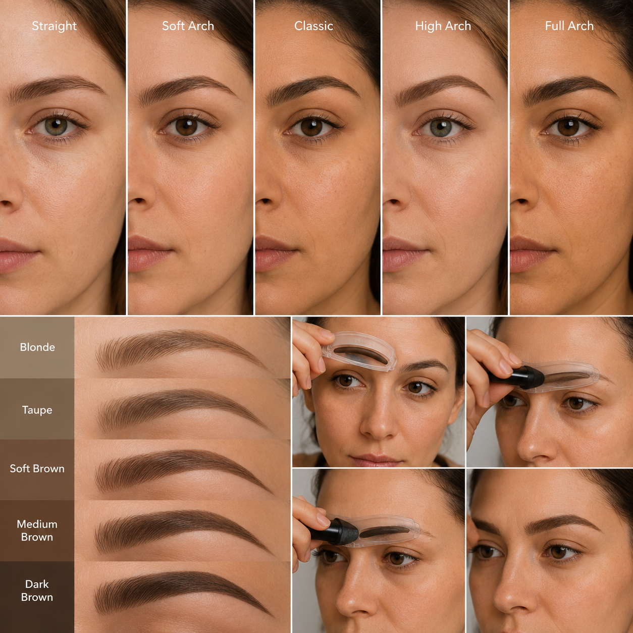 Flairy Brow Formen und Brow Swatches